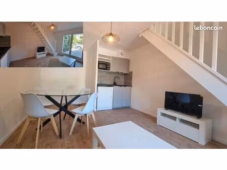 villa club 3 pièces jardin parking dans résidence piscine sécurisée  à 400m de la plage de