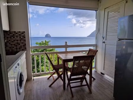 studio vue mer et rocher du diamant