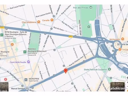 cave / pièce 4m2 boulogne centre proche paris et parc des prince