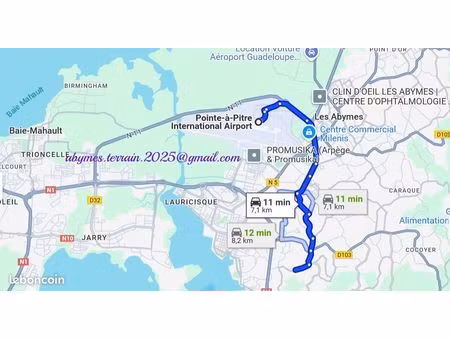 vente de terrain les abymes