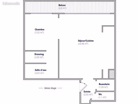 metro billancourt - t2 de 43m² avec balcon filant de 9m² - vue dégagée sur jardin et sans 
