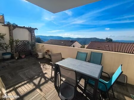 a vendre à tanneron : appartement 40m2 - 2 pièces - terrasse - double garage