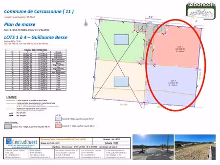 beau terrain constructible carcassone