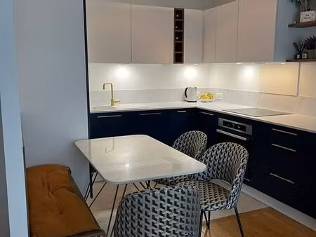 bécon les bruyères / bois-colombes : t2 meublé lumineux plein sud  balcon & parking