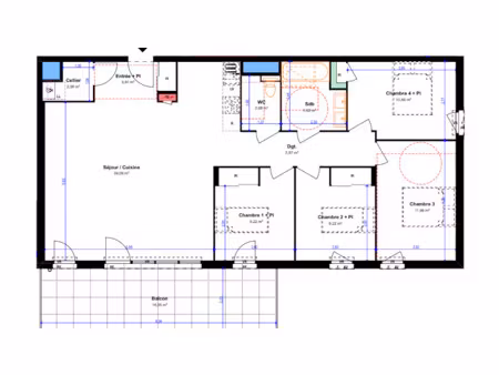 vente appartement 5 pièces 99 m² à bourg-en-bresse (01000)  399 900 €
