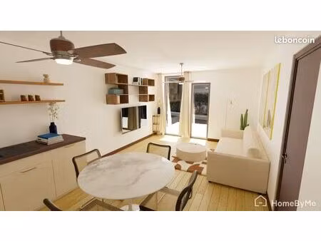 chave eugène pierre - t2 refait à neuf avec terrasse