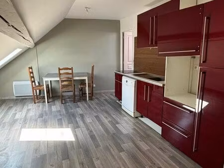 t2 rénové de 35m2 sous toit plein centre