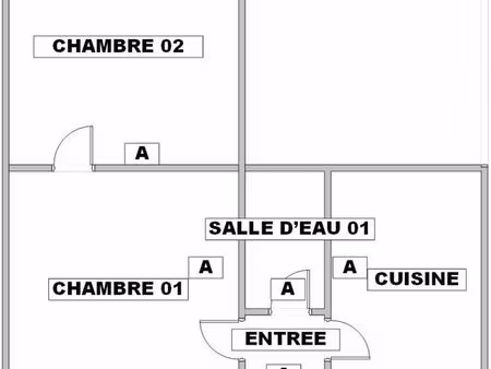 a vendre t2 43m² au calme sur cours