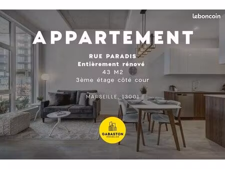 appartement 2 pièces 43 m²