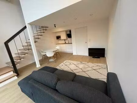 magnifique duplex meublé avenue louise. terrasse