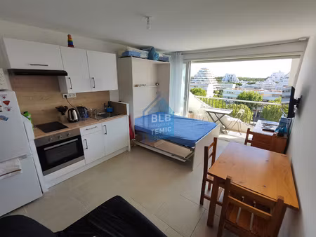 studio en étage élevé - vue panoramique et mer