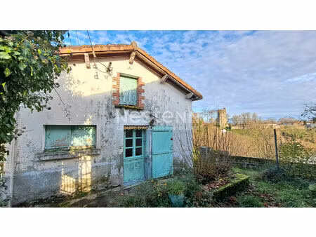 maison vouvant avec jardin et vue unique sur la cité médiévale - à rénover