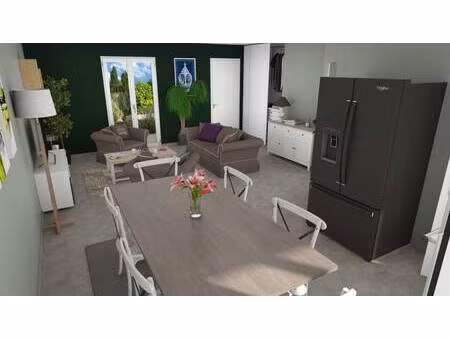 terrain avec maison neuve à vendre