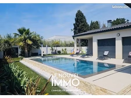 villa contemporaine 123 m² t5 + dependance - piscine - cuisine d'ete - garage
