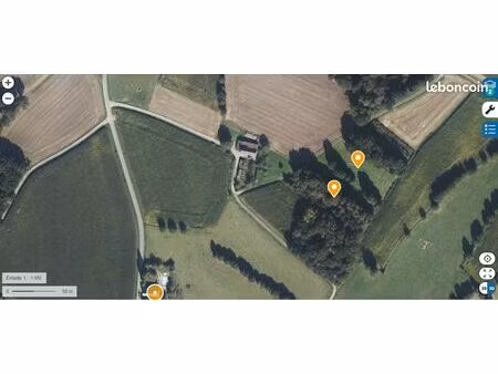 vente parcelle agricole (prairie + bois)