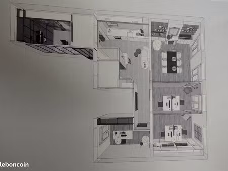 bureaux 82 m² tours