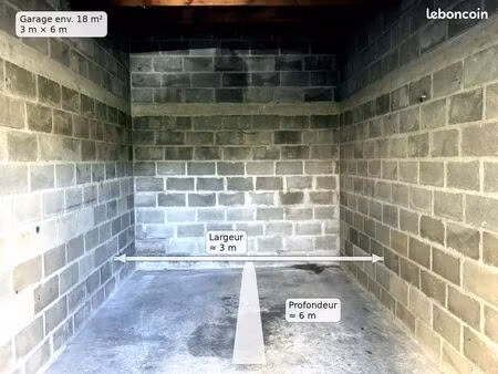 garage 18 m² – secteur touvent / hôpital – accès facile