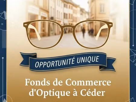 opportunité rare : cession magasin d'optique – emplacement n°1