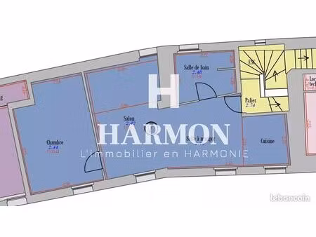 appartement 2 pièces 52 m²