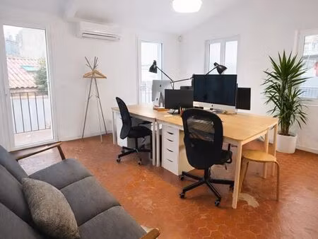 poste de travail lumineux & calme – belle de mai (hors coworking)