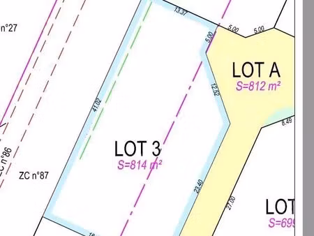 terrain 813 m² cepoy