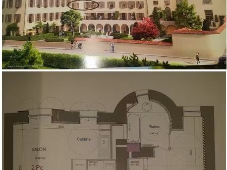 caluire-saône / t2 avec parking