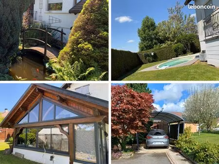 maison de 3 + 2 chambres - 126 m² habitable + 117 m² utile - piscine chauffée  véranda & j