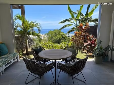 appartement t2 – vue lagon st leu - 60m²