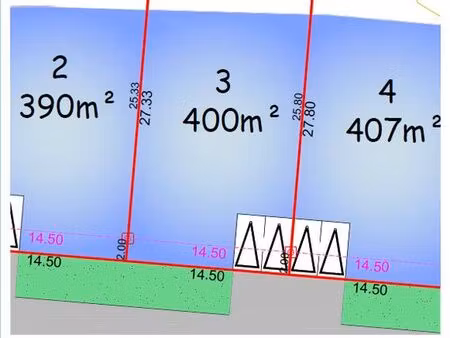 terrain 402 m² bannalec