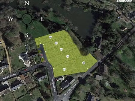 terrain à bâtir viabilisé de 1158 m²