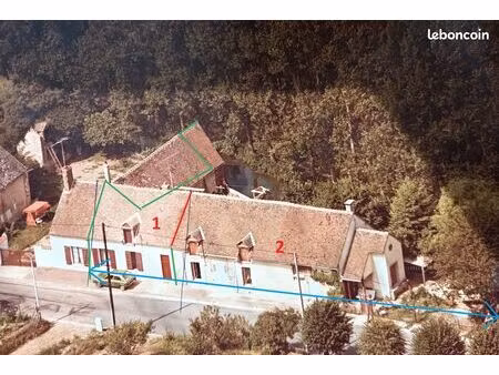 ensemble immobilier 2 maisons de village jardin au bord de l'eau 250m² +