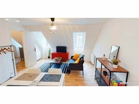 appartement t2 de 40m² au sol  meublé - location bail étudiant (9 mois)  mobilité (8 à 10 