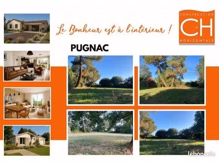 terrain 2 075 m² pugnac