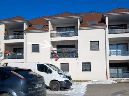 appartement t3 loggia + garage à louer à houtaud