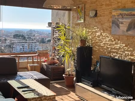 appartement 4 pièces- vue mer- 81 75 m2- cave et balcon