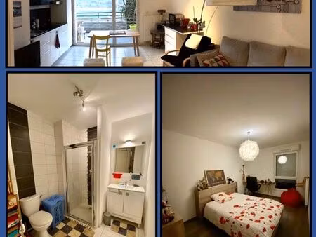 t2 de 46m2 à st ferjeux. avec balcon 18m2 + garage fermé