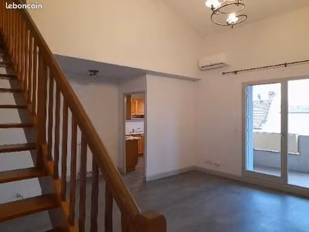 appartement t2 en duplex avec garage bourg de péage centre