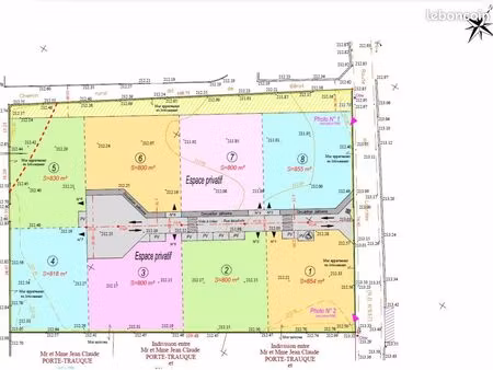 terrain 855 m² assat