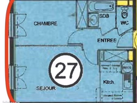 appartement 2 pièces – 40 m² – 3ᵉ étage avec ascenseur – vigneux-sur-seine (henri barbusse