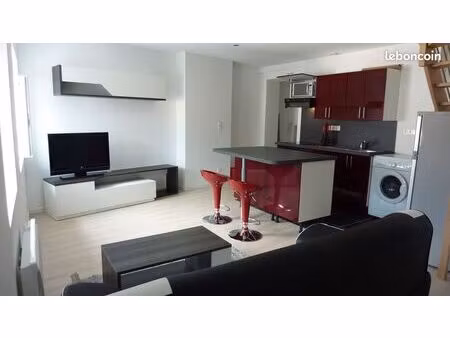 beau f3 duplex meublé rue piétonne