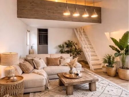 loft t2 avec mezzanine  jardin et terrasse – 55 m²