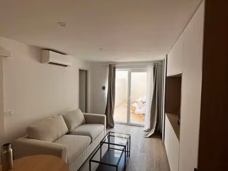 t1 meublé de 26m² refait à neuf avec extérieur