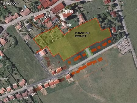 terrain 535 m² sainte-barbe