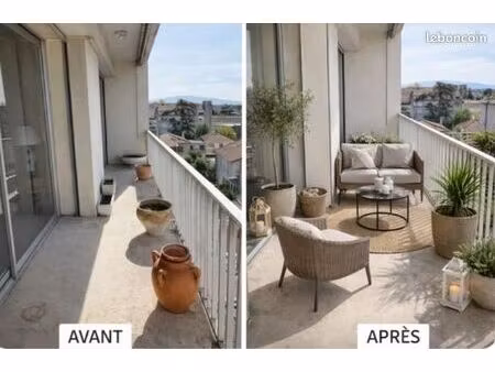 particulier vend grand appartement traversant 120 m² – balcon  parking  ascenseur – centre