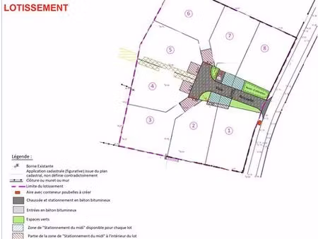 terrain 464 m² parentis en born