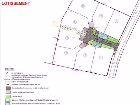 terrain 527 m² parentis en born