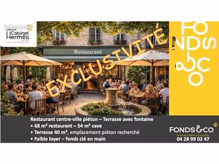 fonds de commerce restaurant 162 m²