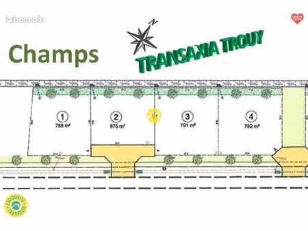 terrain 675 m² saint caprais