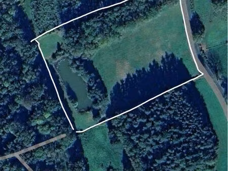 terrain avec étang et partie boisée