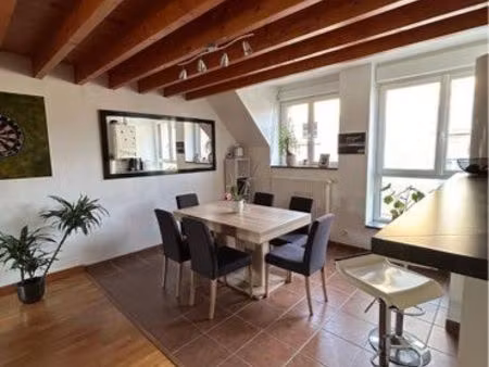 à louer - appartement duplex t4 centre ville valognes 85 m2